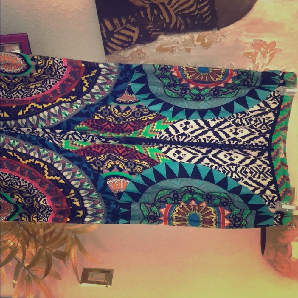 Dashiki print pants
